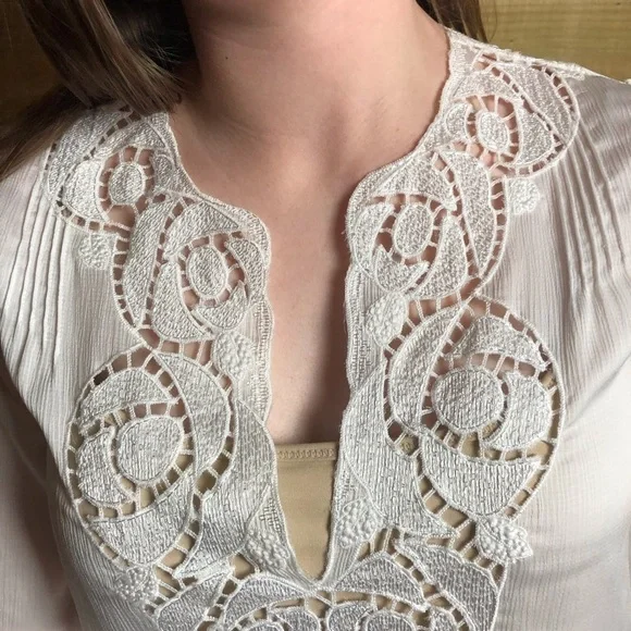 BCBG Maxazria, tie waisted blouse - Picture 7 of 11